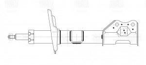 Амортизатор Лада Vesta Sport (15-) (стойка) перед. прав. (AG 01381) AG 01381 TRIALLI