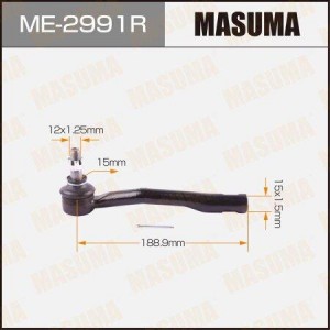 наконечник рулевой! правый\ Toyota ME-2991R MASUMA
