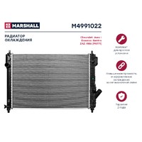 Радиатор охл. двигателя Chevrolet Aveo I 06- Daewoo Gentra 08- ZAZ Vida 12- МКПП M4991022 MARSHALL