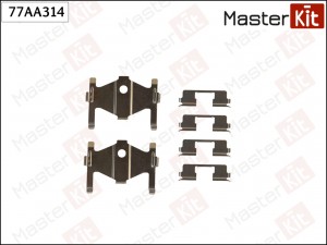 р/к установочный тормозных колодок! зад.\ Hyundai Elantra 00-06 77AA314 MASTER KIT
