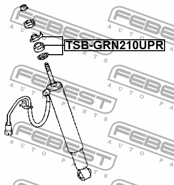 Втулка задн амортизатора верхняя TOYOTA LAND CRUISER PRADO 120 TSB-GRN210UPR TSB-GRN210UPR FEBEST