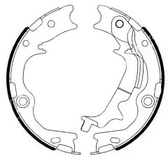 Колодки барабанные HYUNDAI ix35 2.0 2010 - по HYUNDAI TUCSON 2.0 2010 - по HYUND BS11009 SB NAGAMOCHI