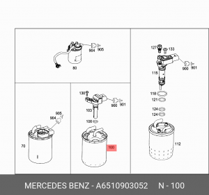 ФИЛЬТР ТОП 6510903052 A6510903052 MERCEDES BENZ