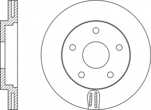 Диск тормозной NISSAN JUKE 10- передний RN1426 RN1426 NIBK
