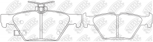 Колодки тормозные SUBARU Legacy (15-),Outback (15-) задние (4шт.) NIBK PN7804 NIBK