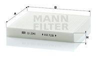 Фильтр воздушный салона MANN СU 2345 CU2345 MANN FILTER