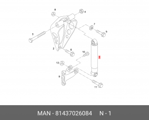 Амортизатор 81437026084 MAN