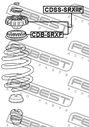 Опора переднего амортизатора в сборе CADILLAC SRX 2010-2016 CDSS-SRXIIF CDSS-SRXIIF FEBEST