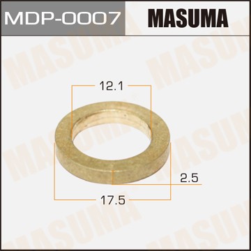 шайба пламягасящая! латунь 12.1х17.5х2.5\ MDP0007 MASUMA