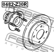 Ступица 0482-Z30R 0482-Z30R FEBEST