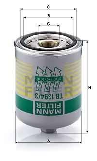 Фильтр осушитель TB1394/3X TB 1394-3 X MANN FILTER
