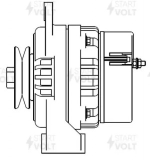 Генератор для а/м ВАЗ 21214 "STARTVOLT" (110А) LG0121 START VOLT