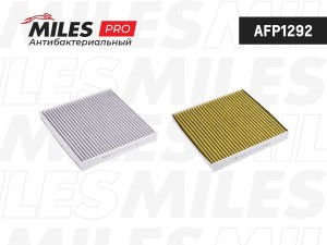Фильтр салона антибактериальный (серия PRO) AUDI A3/SKODA OCTAVIA/VW GOLF 12- (F AFP1292 MILES