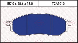 Колодки тормозные дисковые передние RENAULT Koleos 08-NISSAN Murano 03-INFINITI  TCA1010 TATSUMI