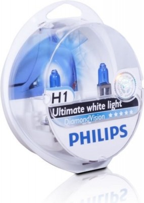Лампа 12V H1 55W P14.5s бокс (2шт.) Diamond Vision PHILIPS 12258DVS2 PHILIPS