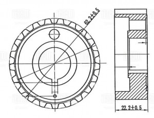 Шестерня ГРМ для а/м ВАЗ 2108 (малая) "TRIALLI" CG 108 TRIALLI