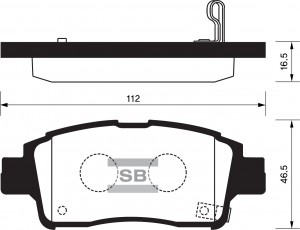 Колодки тормозные дисковые Toyota Yaris 1.0i/1.3i/1.5WTi/1.4D 99-01 SP1230 SP1230 SANGSIN