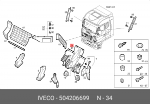 504206699 ОБЛИЦОВКА 504206699 IVECO