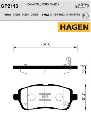 Колодки тормозные дисковые GP2113 GP2113 SANGSIN