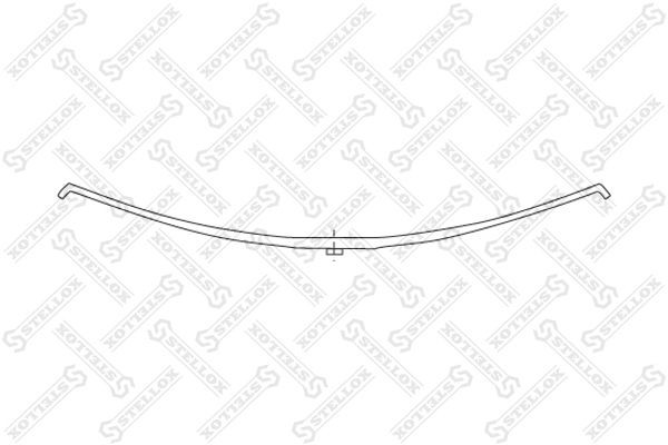 рессора однолист. !1/38х75x38 577+577 \Fruehauf 8455633SX STELLOX