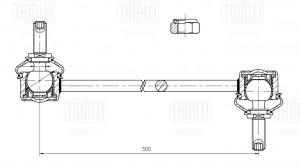 Стойка стабилизатора Ford Mondeo (07-),Mazda 3 (08-) (перед.) SP 1016 SP 1016 TRIALLI