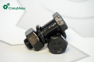 Болт карданный М14х40мм + гайка, гровер (АЗОТИРОВАННАЯ СТАЛЬ) (упак.30 шт) 37221 372219250559 SPETSMASH