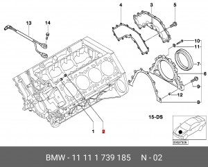 BMW 3-СЕРИЯ E90/E91 (2005>) 11 11 1 739 185 BMW