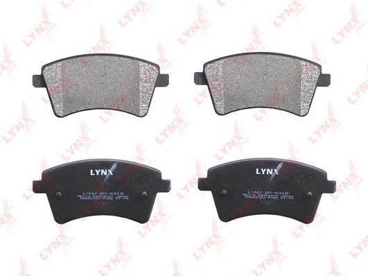 Колодки тормозные дисковые передние BD-6318 LYNXAUTO