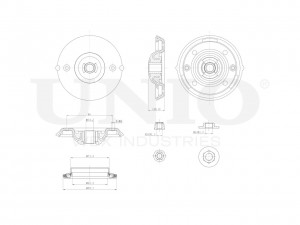 Опора амортизатора передняя RMP-13039 UNIO