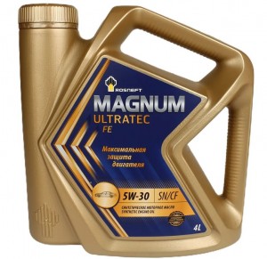 Масло моторное РОСНЕФТЬ MAGNUM Ultratec A5 5W30 SL/CF/A5/B5 синт.4л 40816542 ROSNEFT