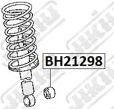Втулка задн амортизатора TOYOTA MARK II GX90 92-96 BS21298 BS21298 JIKIU
