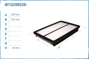 ЗАМЕНА НА B13CR0035 Воздушный фильтр B132306230 B132306230 CWORKS