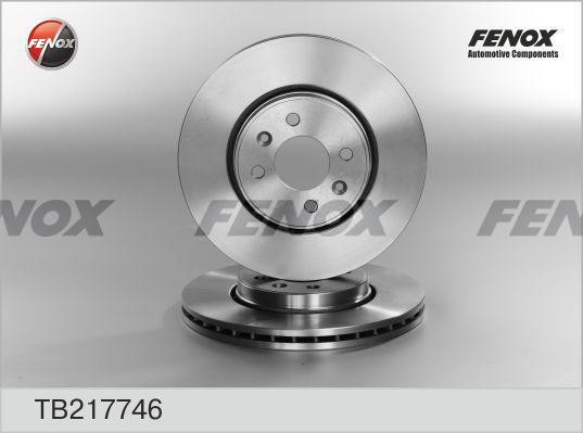 Диск тормозной передний RENAULT Clio 00-, Kangoo 01-07, Megane 92-08 TB217746 TB217746 FENOX