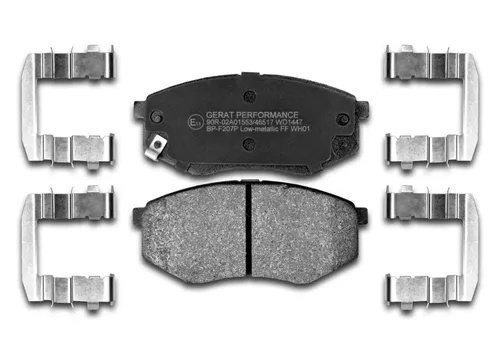 ТОРМОЗНЫЕ КОЛОДКИ ПЕРЕДНИЕ BPF207P BP-F207P GERAT