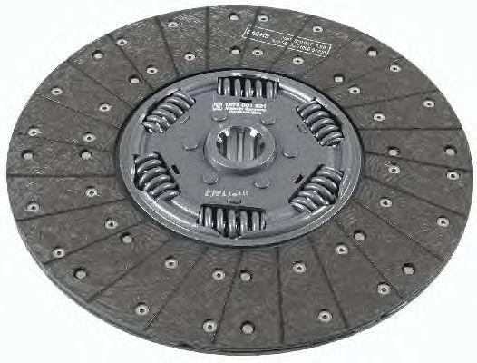 диск сцепления! 362GTZ 1 1/2'-10N \Omn PAZ(ПАЗ) мотор ММЗ(MMZ) КПП ZF S5-43,МАЗ, 1878 001 501 SACHS