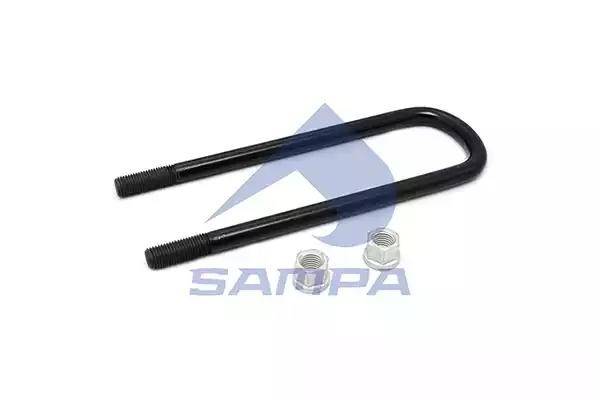 стремянка рессоры! задней с гайками 102/126xM24x3x434-П\ VOLVO 0300621 SAMPA