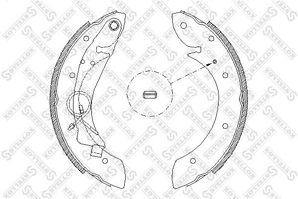 колодки барабанные! \ Peugeot Partner,Citroen Berlingo 96>/Xsara Picasso all 00> 430-100-SX STELLOX
