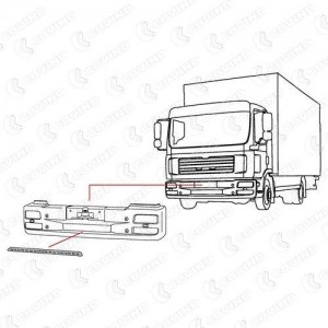подножка бампера !\ MAN TGL 8.180 TGL215 COVIND