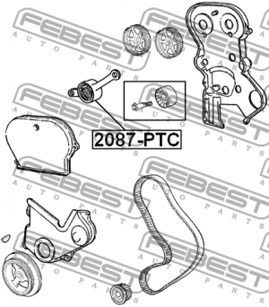 Ролик натяжной 2087-PTC 2087-PTC FEBEST