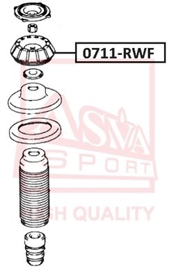 Подвеска, амортизатор 0711RWF 0711-RWF ASVA