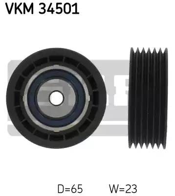 ролик обводной!\ Saab 900/9-3/9-5 2.0/2.3 93> VKM34501 SKF