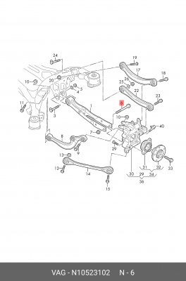 TRANSPORTER T5 (2003>)/AMAROK (2010>) М14*1,5*110/50 N 105 231 02 VAG