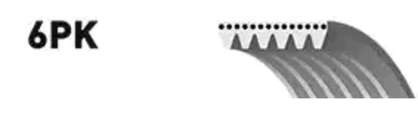 Ремень приводной поликлиновой 6PK1153 VW Golf (94-) GATES 6-PK-1153 GATES