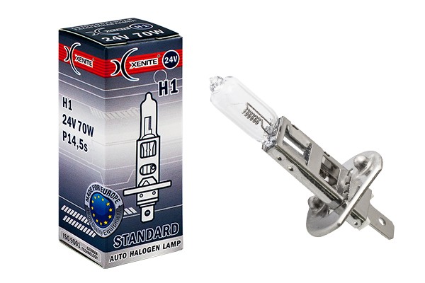 лампа! галогенная H1 P14.5s 24V 70W STANDARD (упак. 1шт.)\ 1007128 XENITE