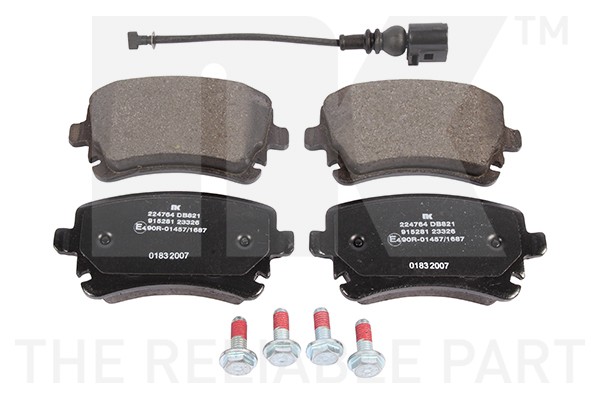 колодки дисковые задние! с датч.\ Audi A4/A6/A8 2.8-4.2/3.0TDi 02>, VW Phaeton 0 224764 NK