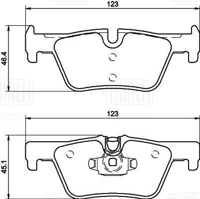 Колодки торм. BMW 3 (F30) (11-) диск. зад. (с датч.) (керам.) (PF 4139CR) PRO PF4139CR TRIALLI