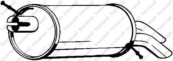 Глушитель VW Sharan (95-10) задняя часть BOSAL 154-317 BOSAL
