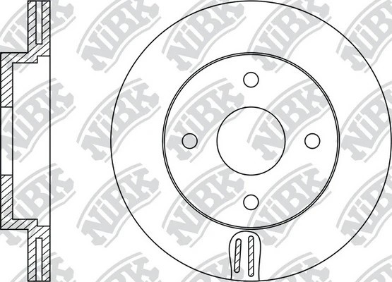 Диск тормозной NISSAN ALMERA (N16E) 0006/PRIMERA (P11E) 9602 передний RN1146 RN1146 NIBK