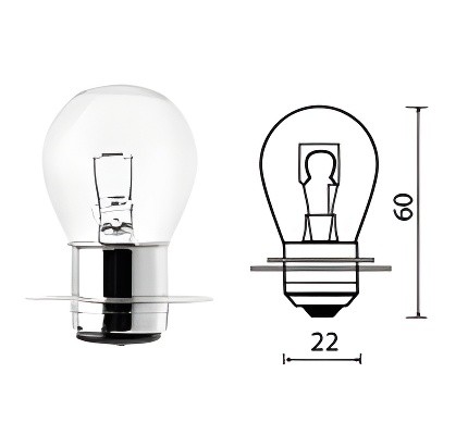 Лампа 24V R1 60W P42s White МАЯК 62460 MAYAK