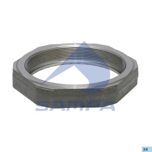 Гайка SAF ступицы левой M120х2мм (SW140,оси SKRS 9042) SAMPA 075070 SAMPA